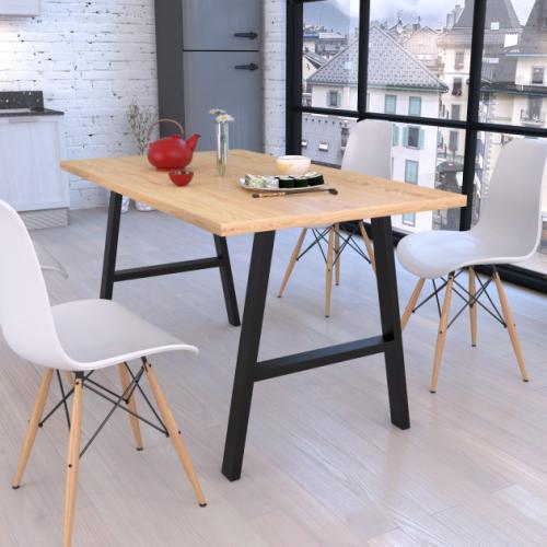 Стіл обідній GoodsMetall в стилі Лофт 1400х750х800мм Андеграунд Стіл обідній GoodsMetall в стилі Лофт 1400х750х800мм Андеграунд