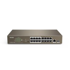 Комутатор TENDA TEF1118P-16-150W (16xFE PoE, 1xGE/SFP, 135Вт max)