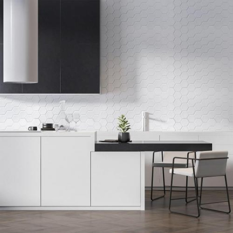 Декоративна панель ПВХ під білі соти 960х480х4мм (D) SW-00001778 Sticker Wall