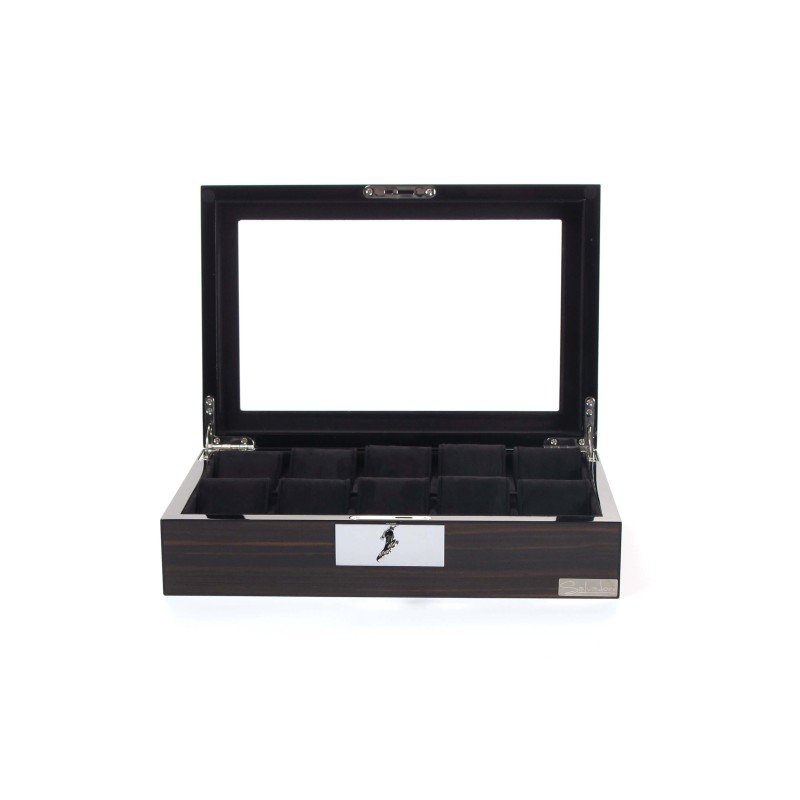 Шкатулка для зберігання годинників Salvadore WB/2386/10.EB 31,5х21х8,5 см Коричнево-чорний