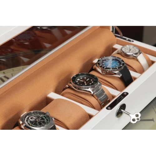 Скринька для зберігання годинників Salvadore WB/3081/WH 35х12х9 см Біло-бежевий Скринька для зберігання годинників Salvadore WB/3081/WH 35х12х9 см Біло-бежевий