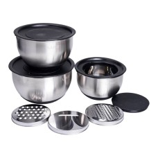 Набір салатниць Lugi 3 шт Хром (LG-02/3PCS)