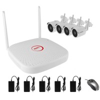 Комплект відеоспостереження бездротовий на 4 камери Longse WIFI 3604 - 2MP Kit 4, 300 метрів, 2 Мп, FullHD 1080p