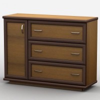 Комод Тиса Мебель АКМ-28 1 Лісовий горіх 90x45x120 см Комод Тиса Мебель АКМ-28 1 Лісовий горіх 90x45x120 см