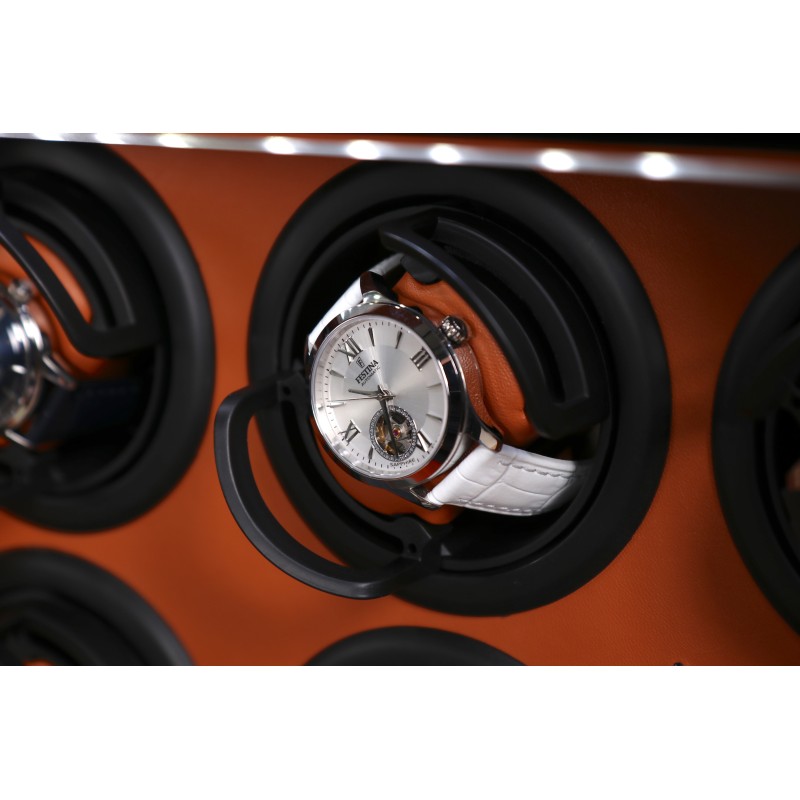 Шкатулка Salvadore для підзаводу 6 годинників 6160/6BBR/D 6x6 Чорний