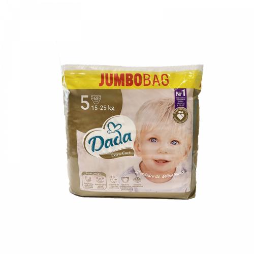 Дитячі одноразові підгузки Dada Extra Care Jumbo Bag Розмір 5 JUNIOR (15-25 кг) 68 шт в інтернет супермаркеті PbayMarket!