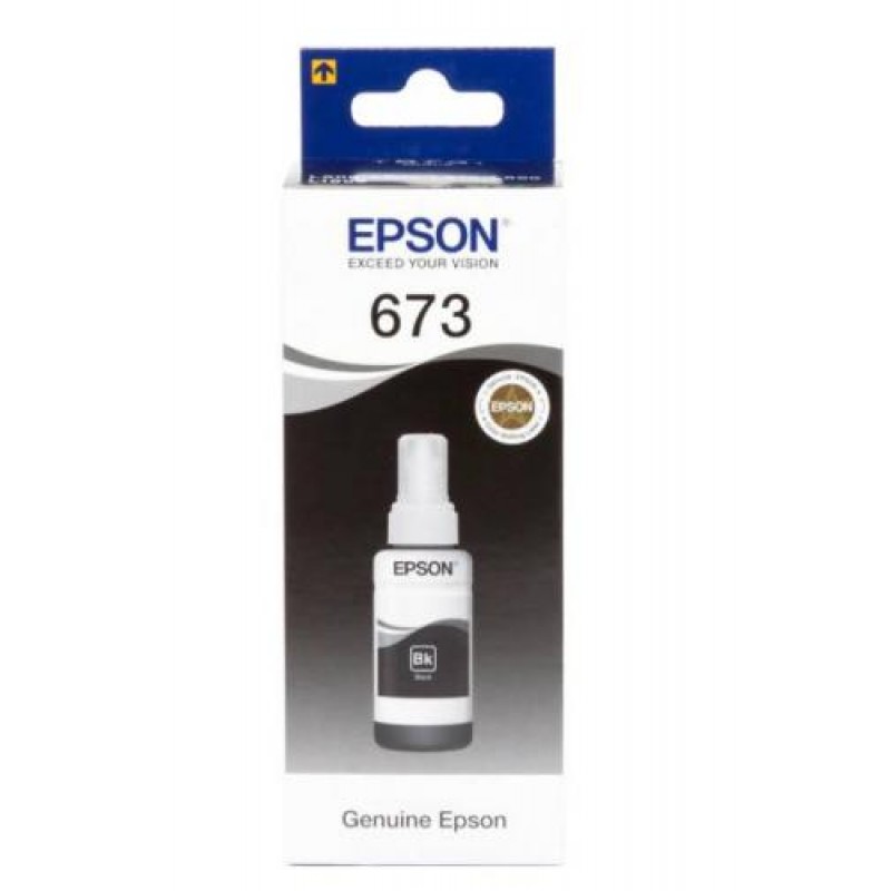 Контейнер з чорнилом Epson 673 70 мл Black L800/1800 (C13T67314A) (10900)