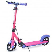 Двоколісне складане самокат ручне гальмо Scale Sports SS-91 51 х 12 см 80 кг Pink and violet (612028921)