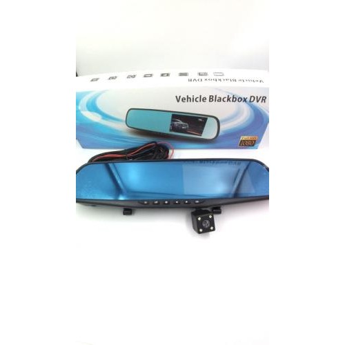 Автомобільний відеореєстратор дзеркало Blaсkbox DVR AK47 Full HD з камерою заднього виду зі світлодіодним підсвічуванням
