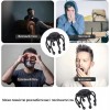 Масажер для голови акумуляторний 3D No Brand 8 головок 3 режими Чорний (MSGHDR-0039)
