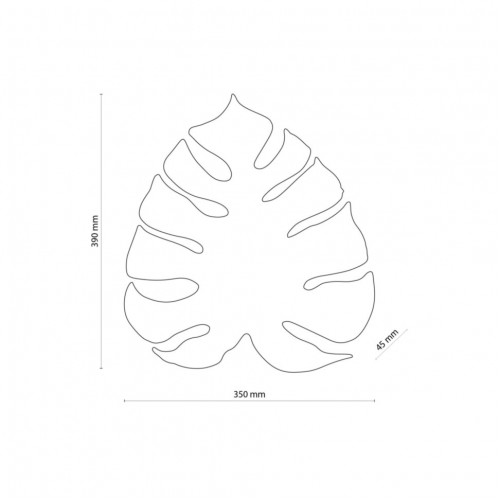 Настінний світильник TK Lighting Monstera 35x39 см Зелений (TK4668) Настінний світильник TK Lighting Monstera 35x39 см Зелений (TK4668)