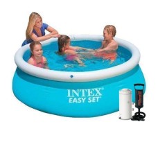 Надувний басейн Intex 28101-3, 183 х 51 см (2 006 л/год, тент, підстилка, насос)