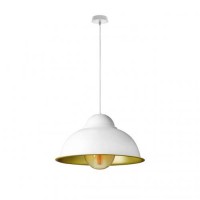 Світильник підвісний у стилі лофт MSK Electric Dome СП 3614 WH+GD Світильник підвісний у стилі лофт MSK Electric Dome СП 3614 WH+GD
