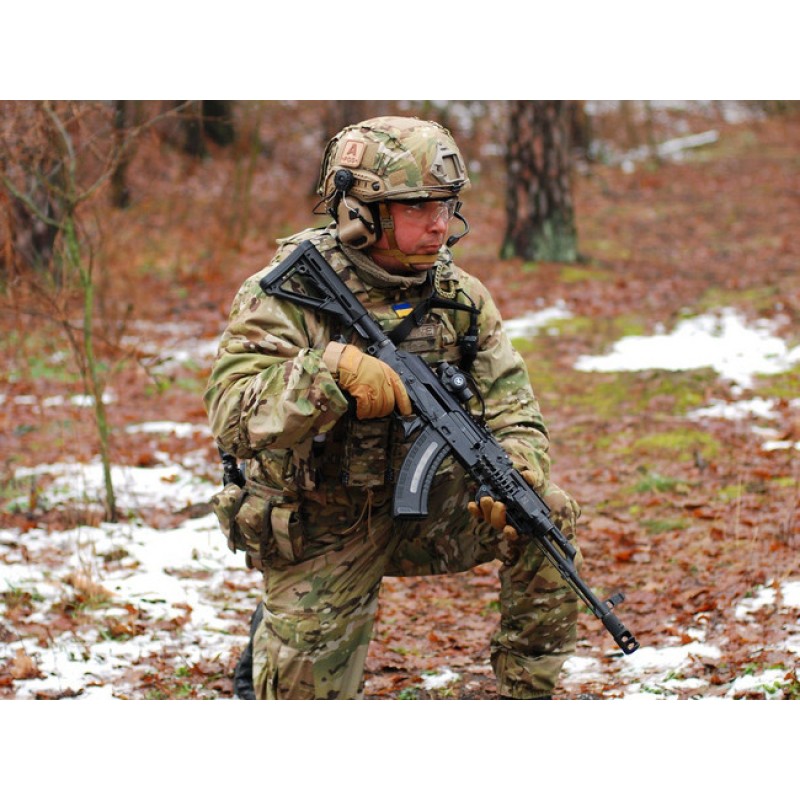 Тактичні активні навушники з кріпленням і гарнітурою під шолом EARMOR M32Н Чорний (1629039469)