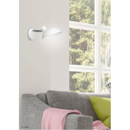 Бра Candellux Durio 30x14.5 см Біло-сріблястий (21-51448)