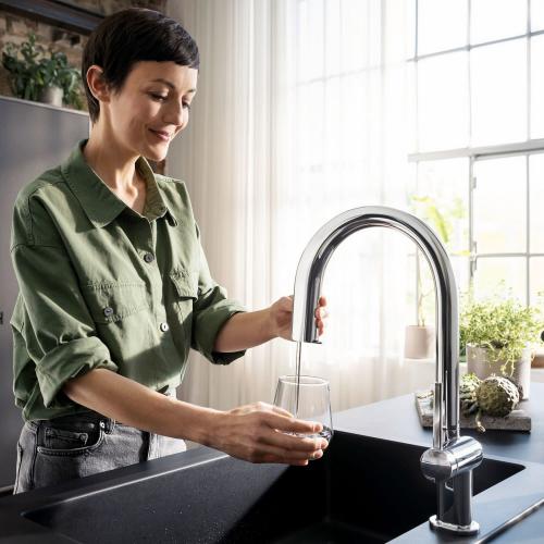 Змішувач для кухонної мийки Hansgrohe Aqittura M91 FilterSystem 210 Хром 76826000 в інтернет супермаркеті PbayMarket!