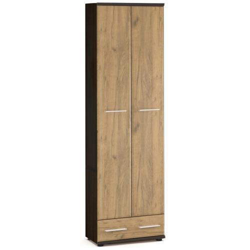 Тріо Шафа 2Д1Ш Меблі Сервіс Венге темний + Дуб крафт (60.2х32х202.9 см) Тріо Шафа 2Д1Ш Меблі Сервіс Венге темний + Дуб крафт (60.2х32х202.9 см)