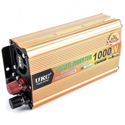 Перетворювач авто інвертор UKC 24V-220V 1000W (004953)