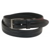 Шкіряний ремінь Skipper 110-130 x 3.5 см Чорний (1044-35)