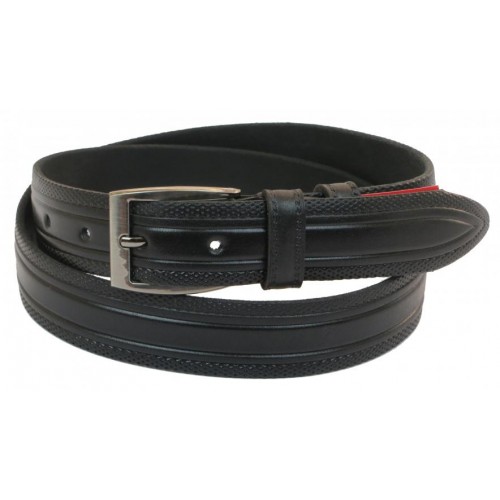 Шкіряний ремінь Skipper 110-130 x 3.5 см Чорний (1044-35) Шкіряний ремінь Skipper 110-130 x 3.5 см Чорний (1044-35)