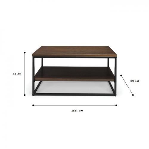 Журнальний, кавовий столик GoodsMetall у стилі Лофт 1000х500х450 ЖС154 Журнальний, кавовий столик GoodsMetall у стилі Лофт 1000х500х450 ЖС154