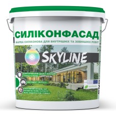 Фарба фасадна Skyline Силіконфасад з ефектом лотоса Білий 4,2 кг
