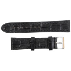 Ремінець для годинника зі шкіри Mykhail Ikhtyar 20 мм Чорний (S529-20S black)