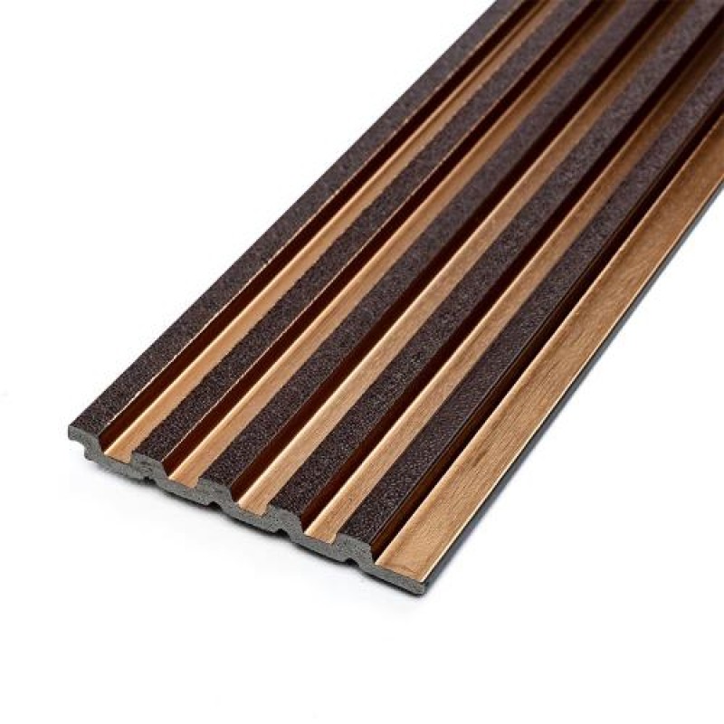 Декоративна стінова рейка Sticker Wall PS 2900x120x12 мм Коричнево-бежевий (SW-00002135)