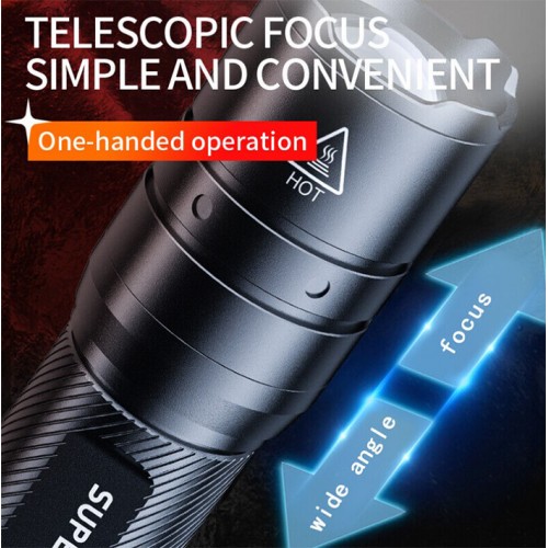 Ліхтар ручний акумуляторний SuperFire F3-T 600 Lumen IP44 Black