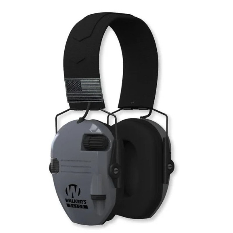 Тактичні навушники на шолом Walkers Razor + кріплення OPS Core чебурашки Сірий (2372643525)