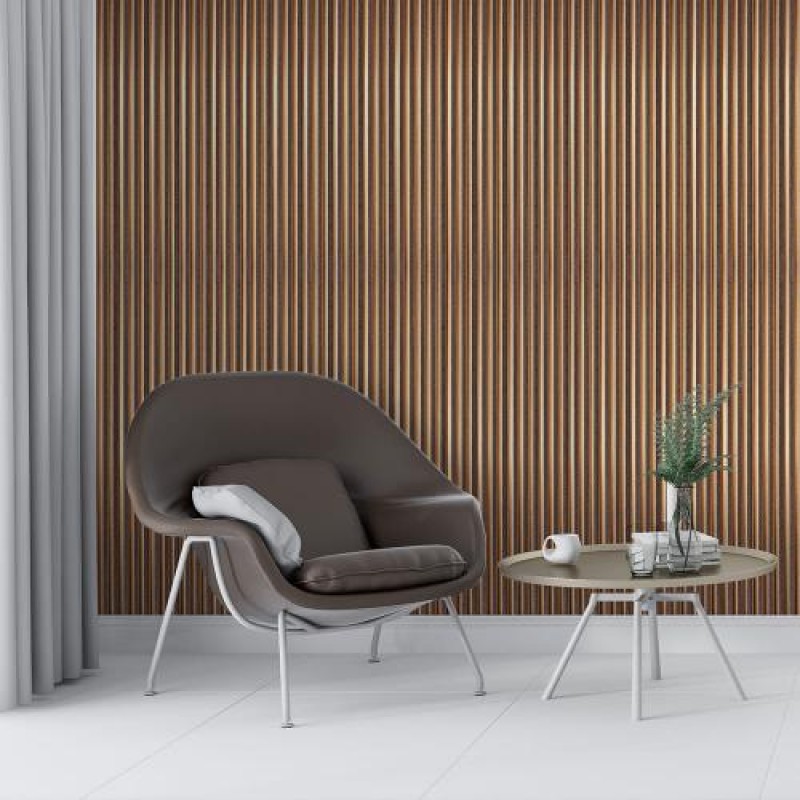 Декоративна стінова рейка Sticker Wall PS 2900x120x12 мм Коричнево-бежевий (SW-00002135)