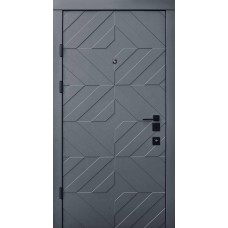 Двері вхідні в квартиру Тіффані двухкольорні Ваш ВиД Сірі 860/960х2050х86 Ліве/Праве