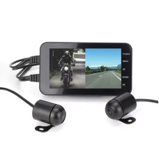 Відеореєстратор для мотоцикла на 2 камери, захищений від вологи FHD 1080P, wifi, G-sensor, датчик руху