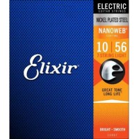 Струни для електрогітари Elixir 12057 Nanoweb Nickel Plated Steel 7-String Light 10/56 Струни для електрогітари Elixir 12057 Nanoweb Nickel Plated Steel 7-String Light 10/56