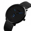 Чоловічий наручний годинник Skmei 9185 Black