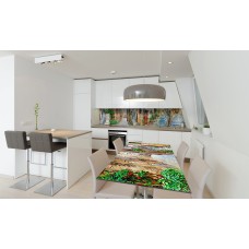 Наклейка вінілова на стіл Zatarga «Кам'яні вулиці» 600х1200 мм Z180529st