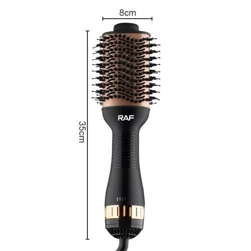 Фен-гребінець для укладання волосся RAF R.420 1000W Black Фен-гребінець для укладання волосся RAF R.420 1000W Black