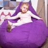 Крісло Мішок Груша Велюр 150х100 Студія Комфорту Великий фіолетовий