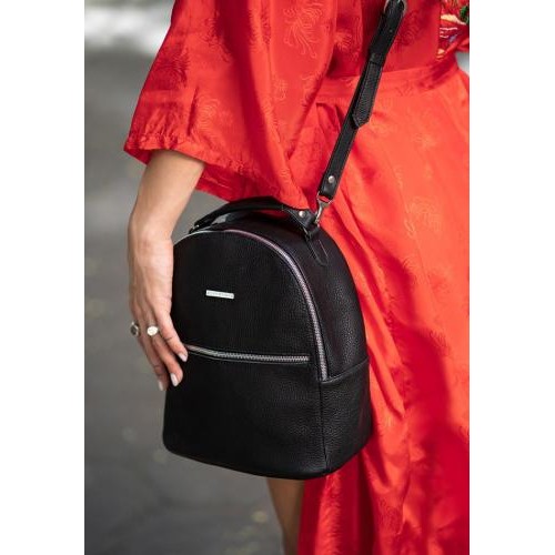 Шкіряний міні-рюкзак BlankNote Kylie Онікс (BN-BAG-22-onyx) Шкіряний міні-рюкзак BlankNote Kylie Онікс (BN-BAG-22-onyx)