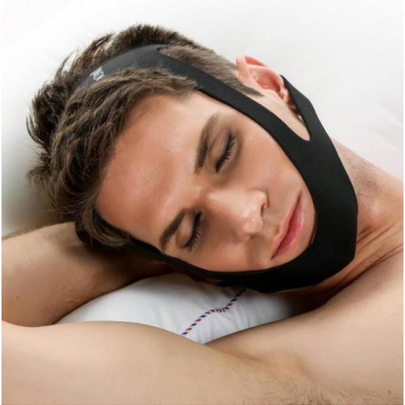 Пов'язка від хропіння ANNEK на голову Чорний (AN1052)