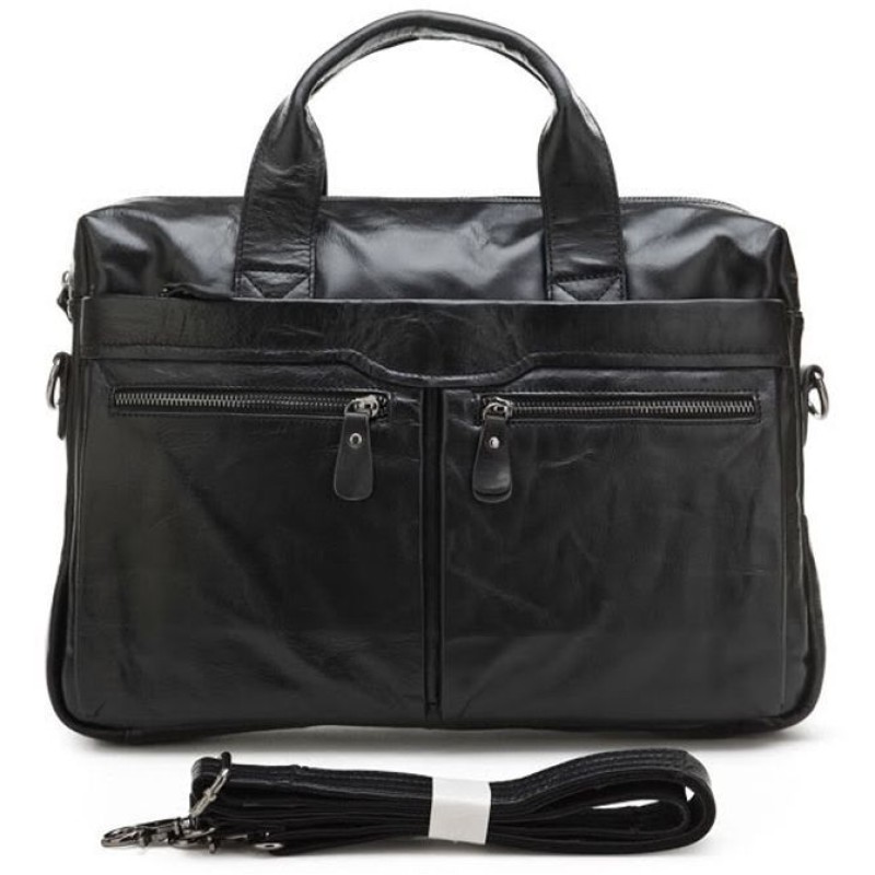 Сумка чоловіча Vintage 14054 для ноутбука та документів Чорна, Чорний