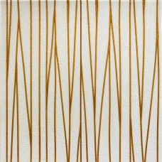 Самоклеюча декоративна настінно-стельова 3D панель Sticker Wall Золоті стрічки 700х700х5 мм Бежево-золотий (SW-00001184)