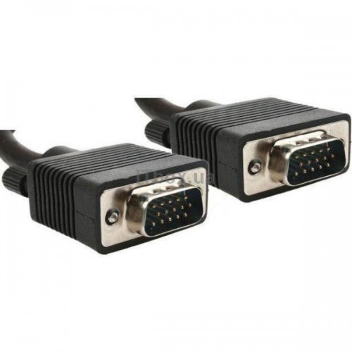 Кабель Cablexpert (CC-PPVGA-20M-B) VGA-VGA HD15M/HD15M з 2-ма фер. кільцями, подвійний екран, чорний, 20м в інтернет супермаркеті PbayMarket!
