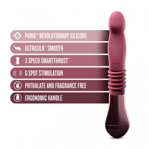 Пульсатор Temptasia by Blush - Trixie Thrusting Dildo - Wine Red в інтернет супермаркеті PbayMarket!