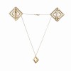 Затискачі для сосків з легкої підвіскою LOCKINK Adjustable Nipple Clamps with Light Pendant - Golden