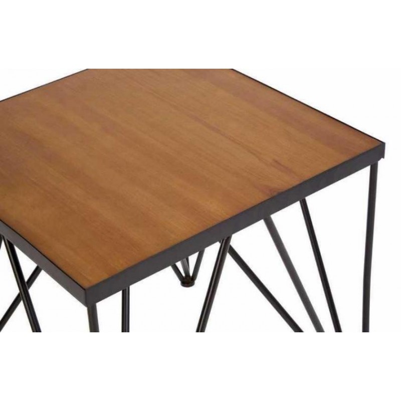 Кавовий журнальний столик у стилі Loft NS-494 580x550x550 мм Черный