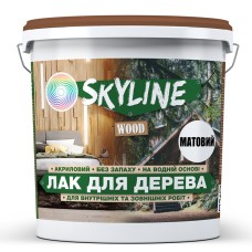 Лак для дерева акриловий Skyline Wood Матовий Прозорий 3 л