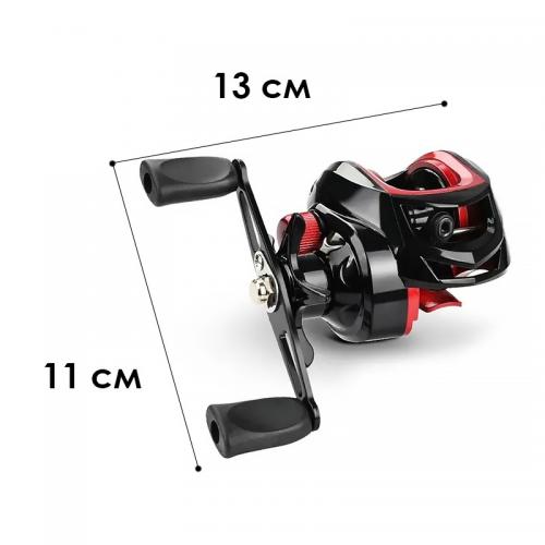 Котушка мультиплікаторна yumoshi AK 200 Black-Red Right 6294-74927 Котушка мультиплікаторна yumoshi AK 200 Black-Red Right 6294-74927
