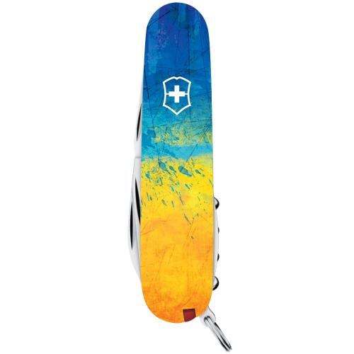 Складаний ніж Victorinox Spartan Ukraine 91 мм 13 функцій Жовто-синій (1.3603.7_T3100pw)