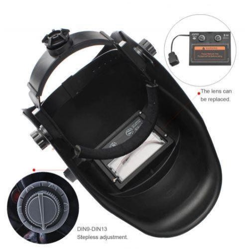 Зварювальна маска хамелеон 5367 Чорний з принтом